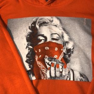 Orange ( Marilyn Monroe)Pullover Hoody/Sweatshirt